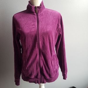 Purple Velour Jacket, NY Apparel, M
